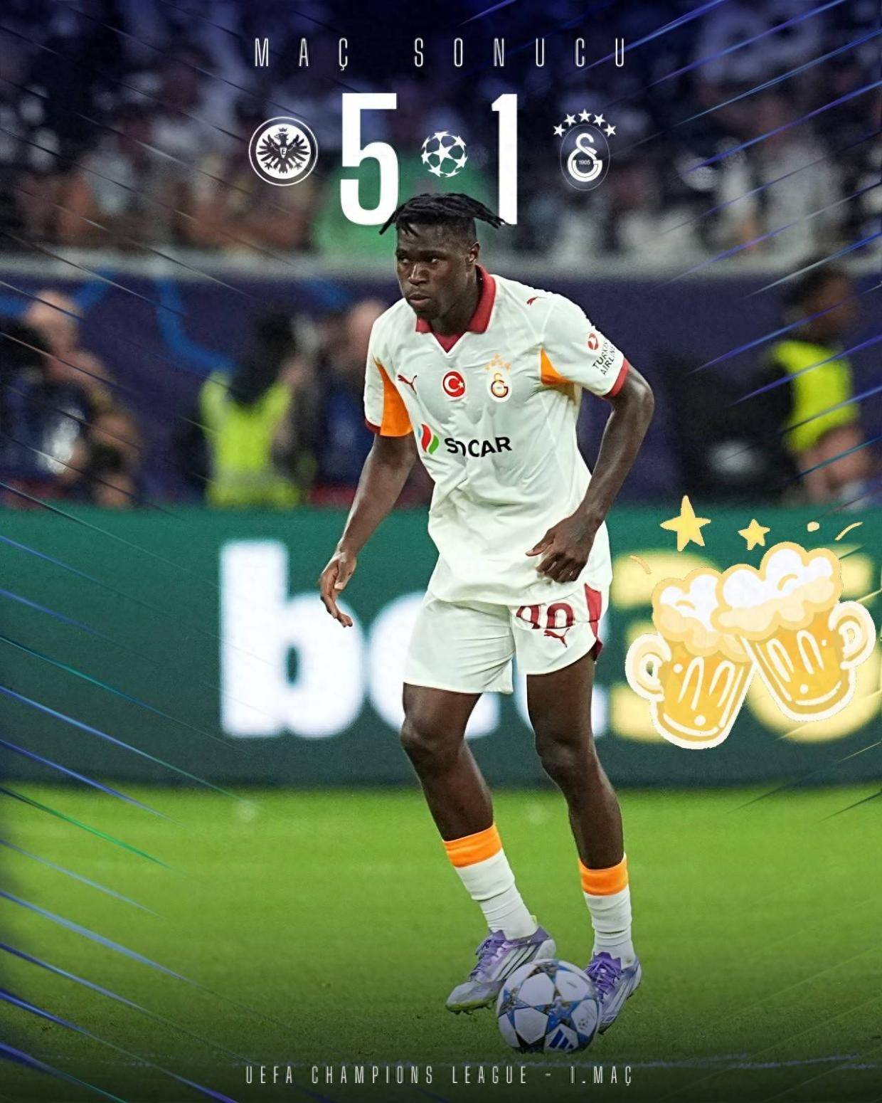 土超真差劲！加拉塔萨雷夏窗引援花1.5亿欧 被德甲第5连入5球